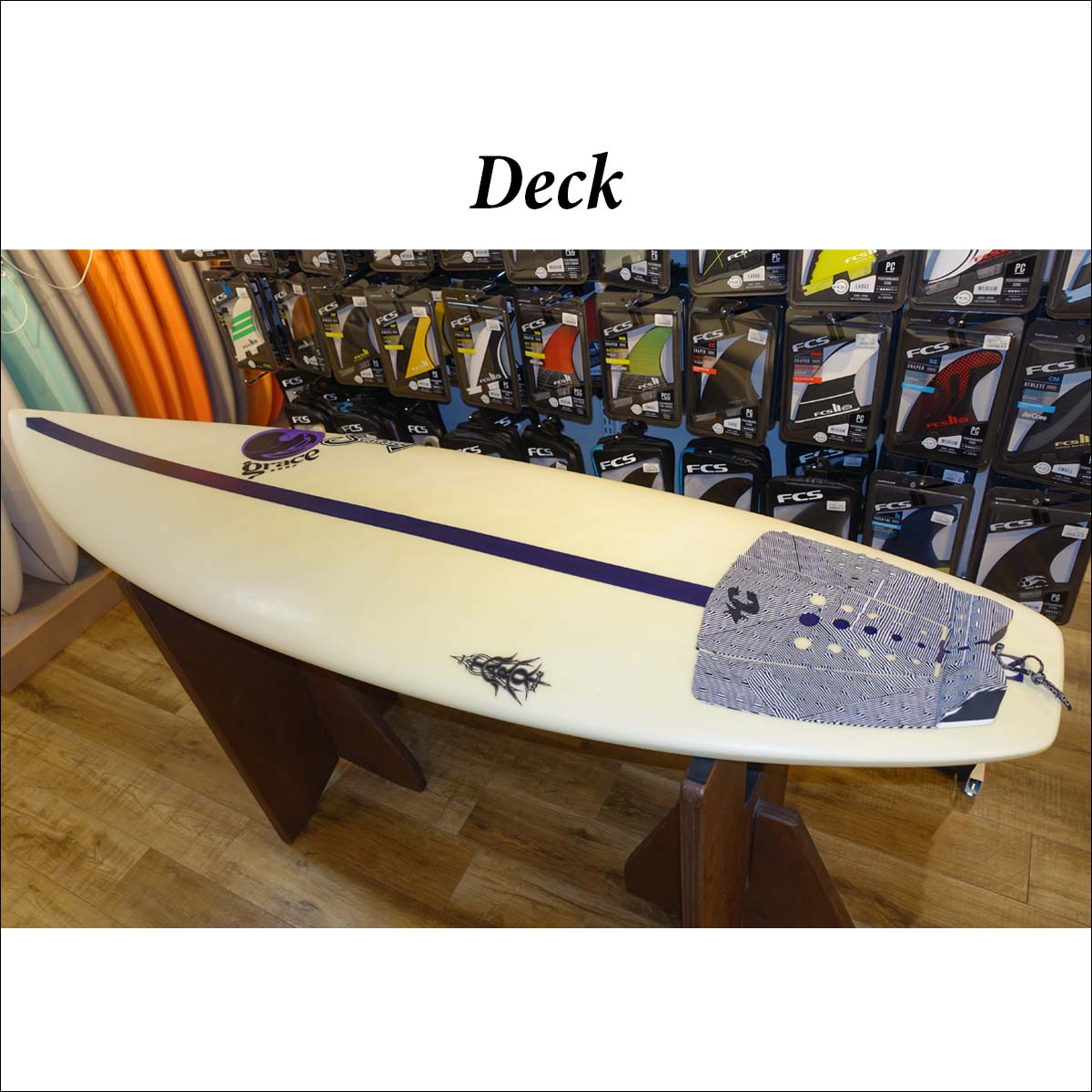 中古】 サーフボード ショートボード GRACE グレース TV-Z 5'10 トライ