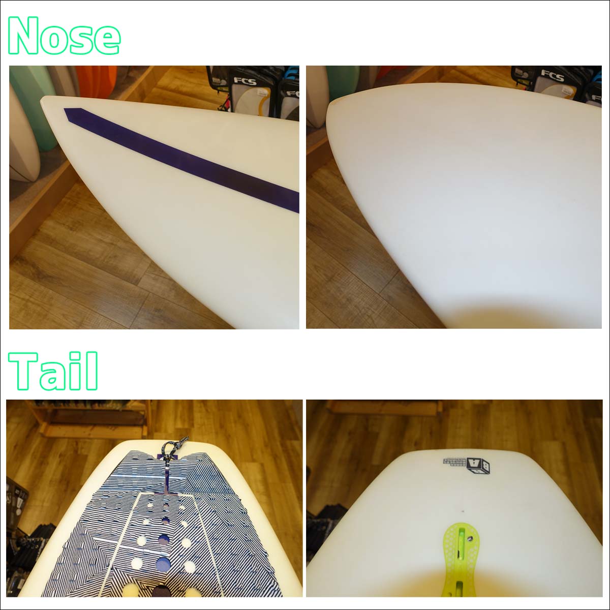 中古】 サーフボード ショートボード GRACE グレース TV-Z 5'10 トライ