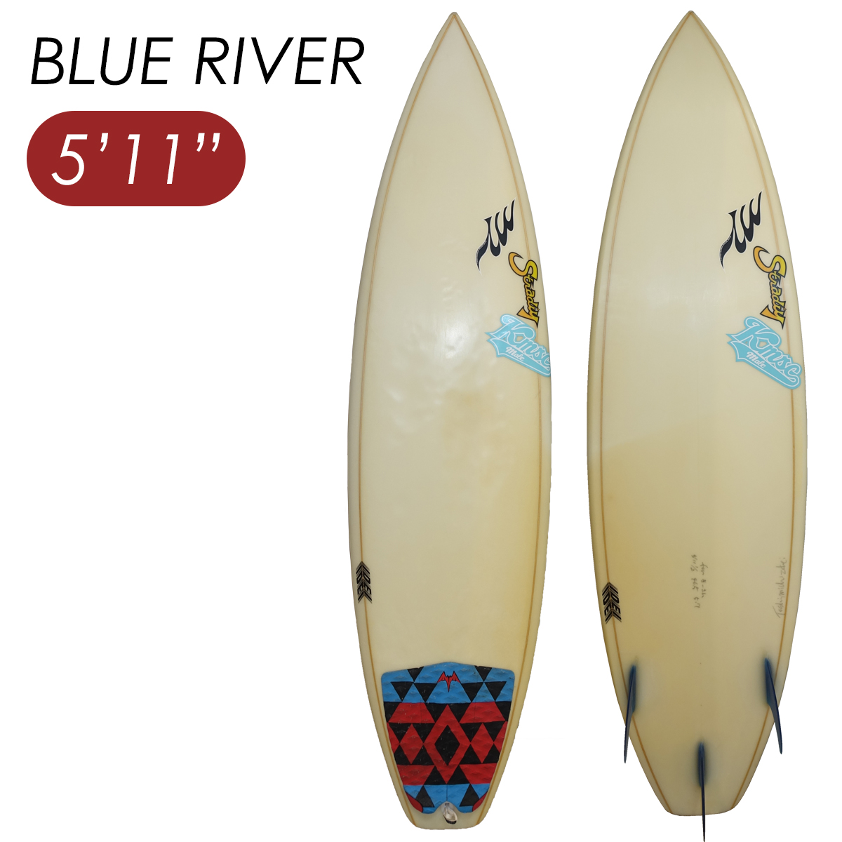 中古】 サーフボード ショートボード BLUE RIVER SURFBOARDS 5' 11