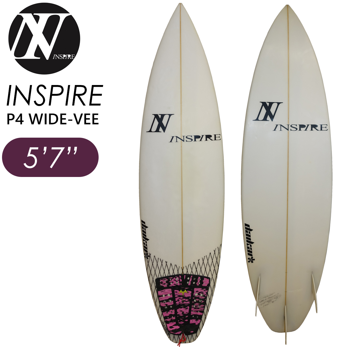 中古】 サーフボード ショートボード INSPIRE インスパイア P4-WV 5'10