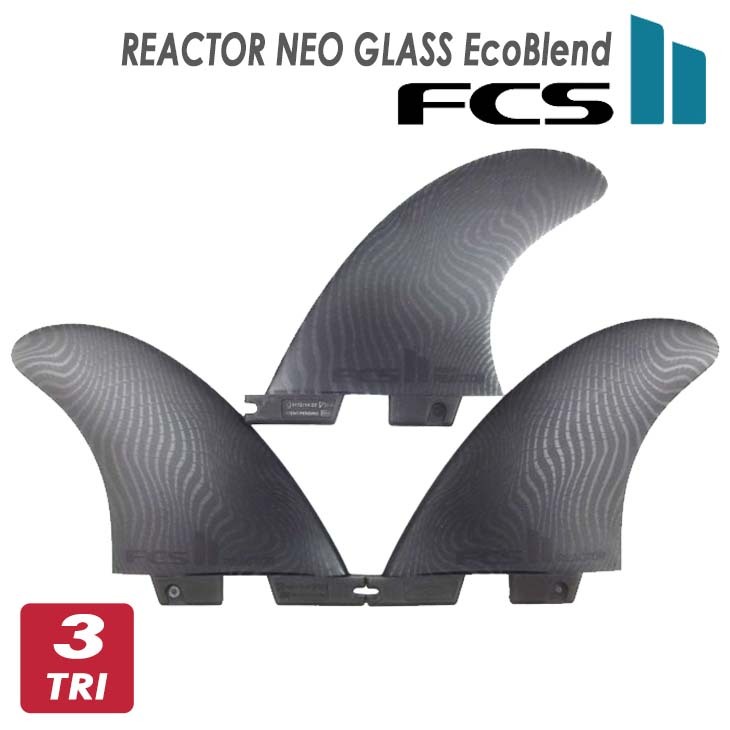 24 FCS2 フィン REACTOR NEO GLASS EcoBlend THRUSTER TRI