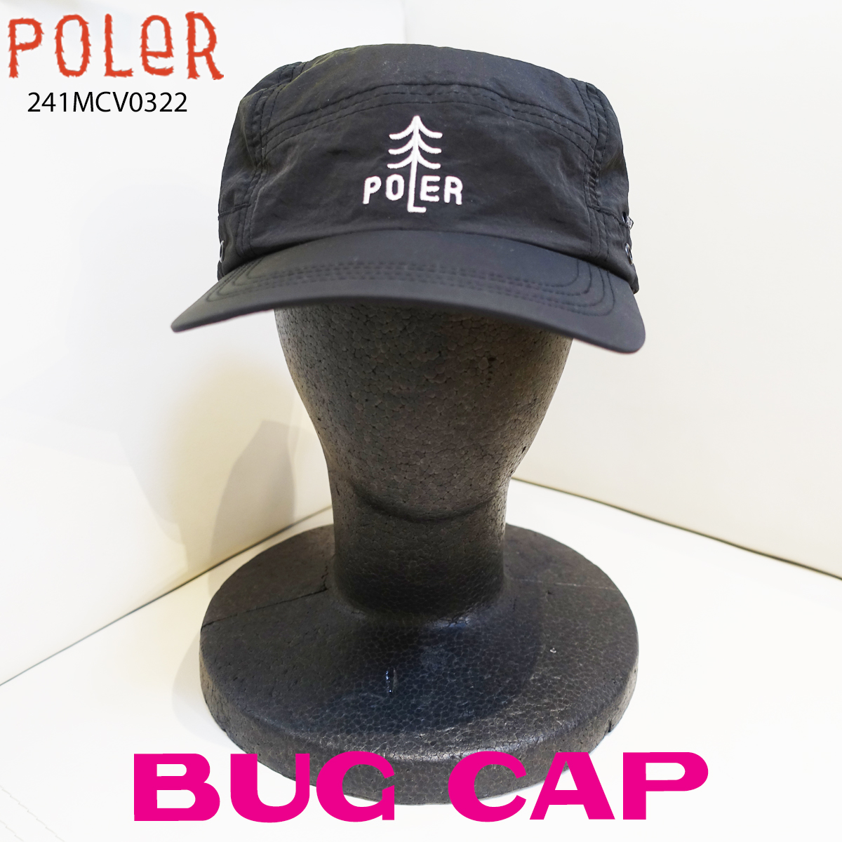 POLeR 24 SS ポーラー キャップ BUG CAP 帽子 アウトドア マリン