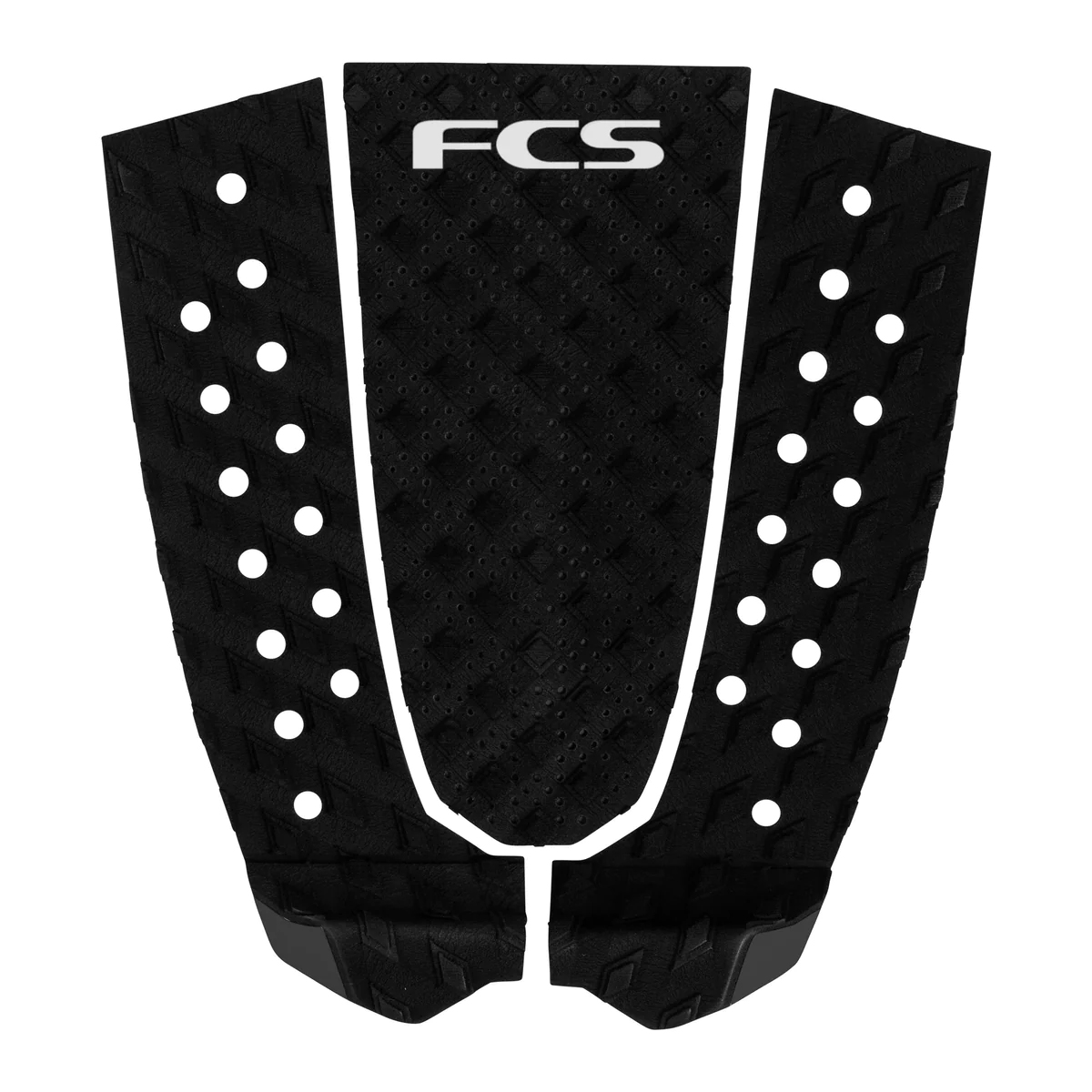 FCS  T3W デッキパッド 黒 3ピース FCS GRIP T-3 PIN NARROW TAIL BOARD デッキパッド デッキパット
