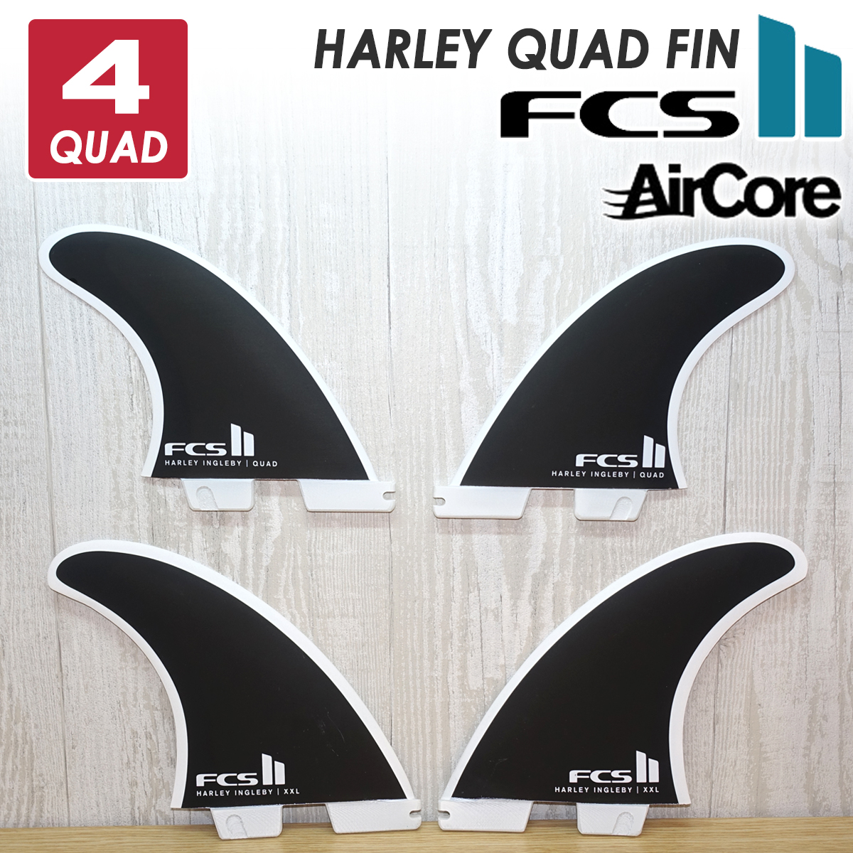 24 FCS2 ロングボード フィン HARLEY QUAD FINS ハーレー イングルビー クアッド XL SUP AirCore エアコア  4本セット 日本正規品 : fcs2-h-quad : オーシャン スポーツ - 通販 - Yahoo!ショッピング