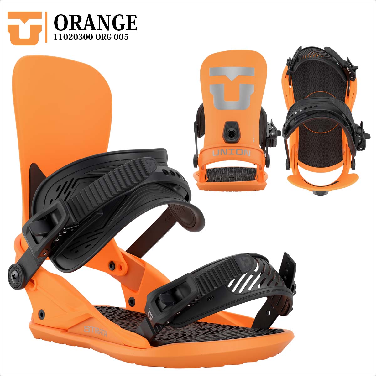UNION STRATA スノーボードビンディング イエロー/ブラック Strata Men's Snowboard Binding | Union Binding Company