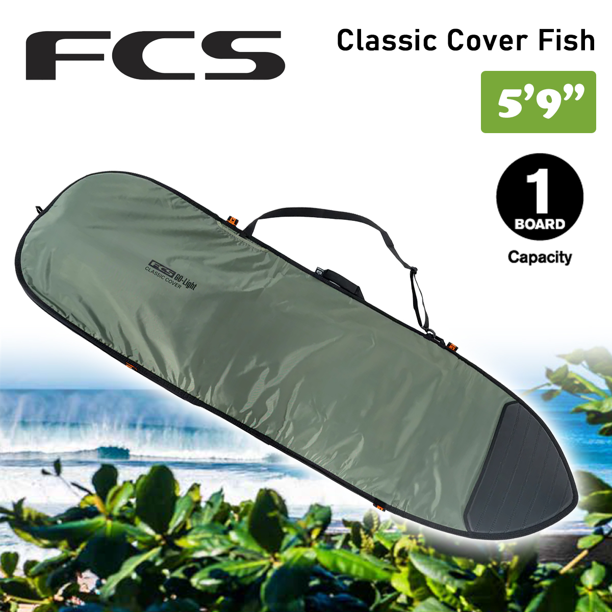 FCS 26 FCS ボードケース ハードケース 5'9” 5.9 クラシック カバー