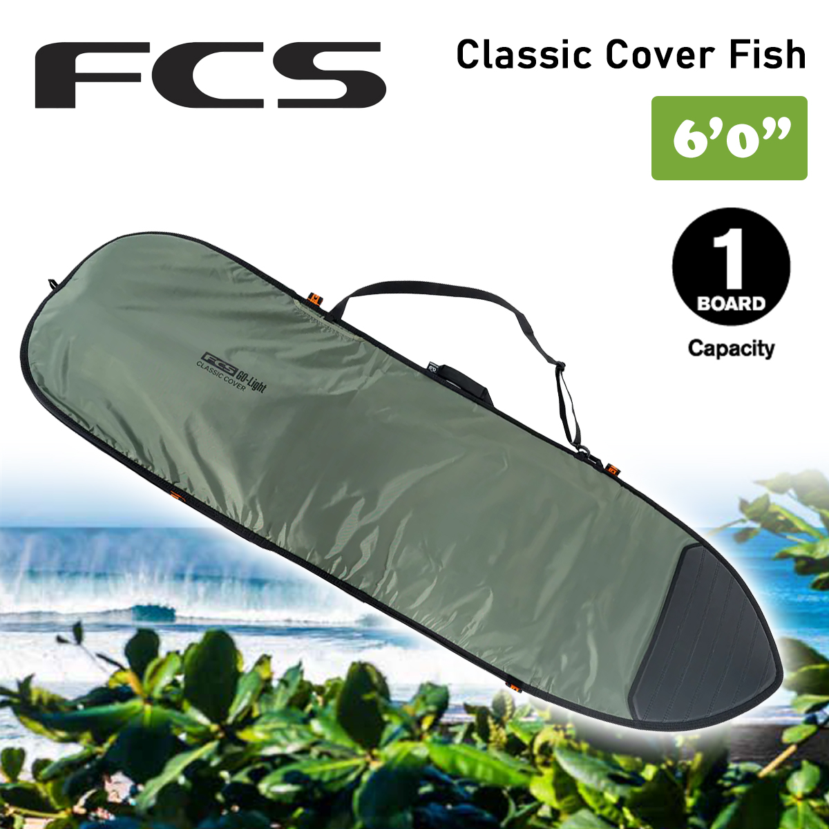 FCS 26 FCS ボードケース ハードケース 6'0” 6.0 クラシック カバー