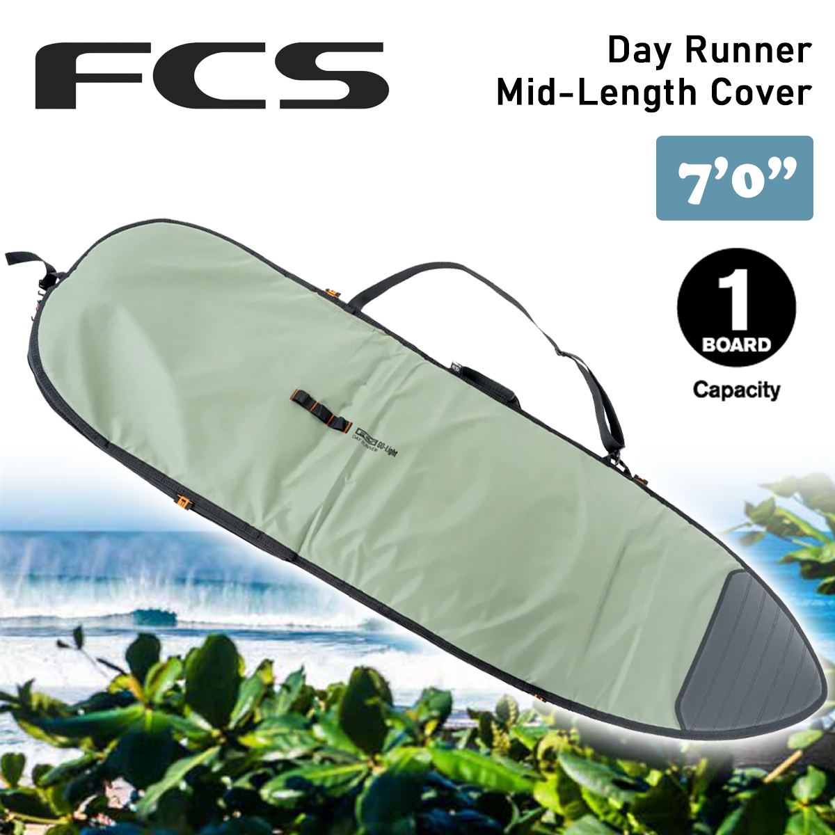 FCS 26 FCS ボードケース ハードケース 7'0” 7.0 デイランナー ミッド