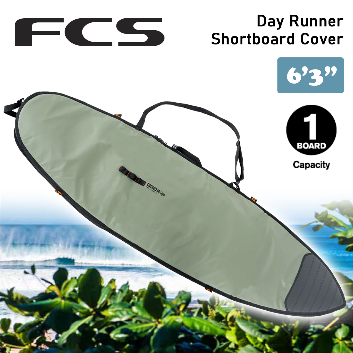 FCS 26 FCS ボードケース ハードケース 6'3” 6.3 デイランナー