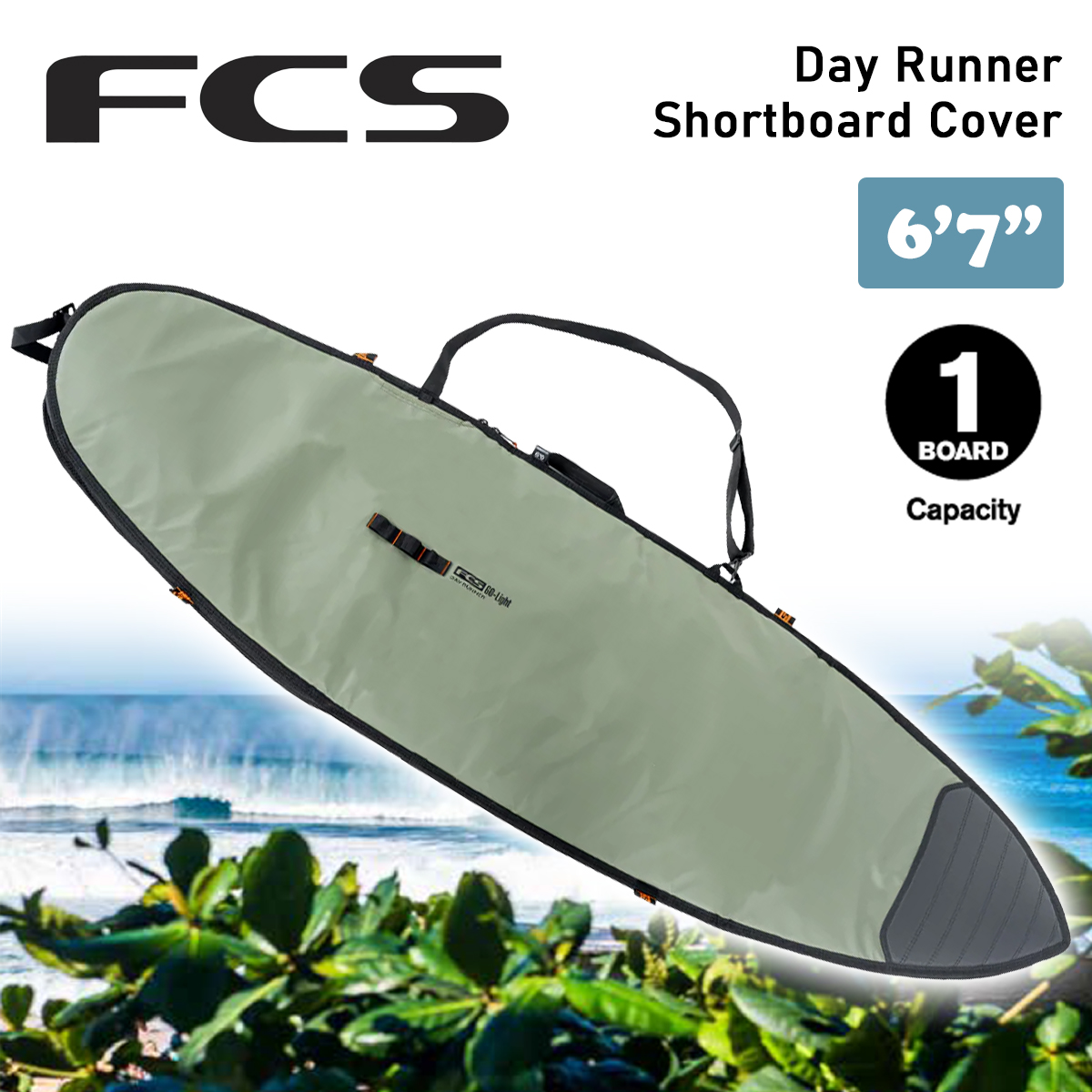 FCS 26 FCS ボードケース ハードケース 6'7” 6.7 デイランナー
