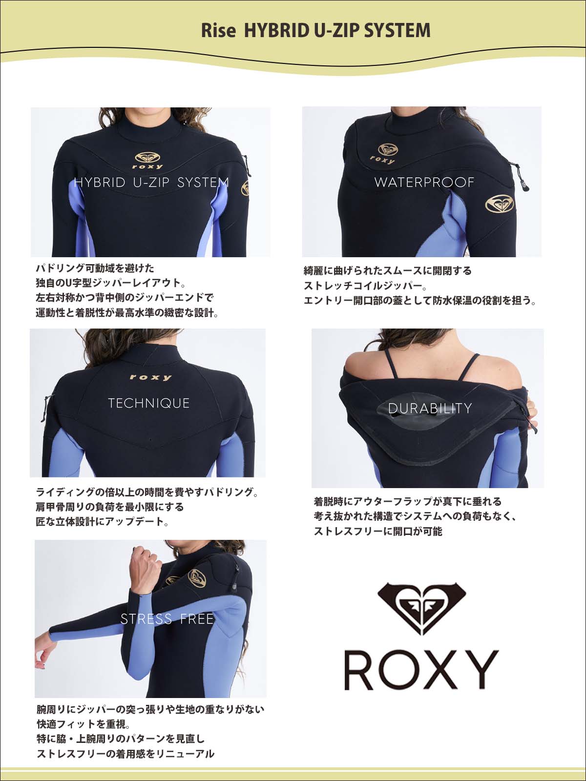 ROXY（ロキシー） 26SS ROXY シーガル 半袖 長ズボン ウエットスーツ