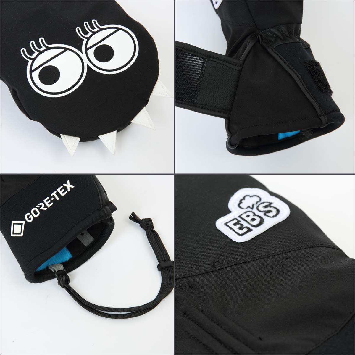 新品未使用 25-26 eb's Gloves(GORE-TEX) OZZY MITT BLACK M 土日祝発送