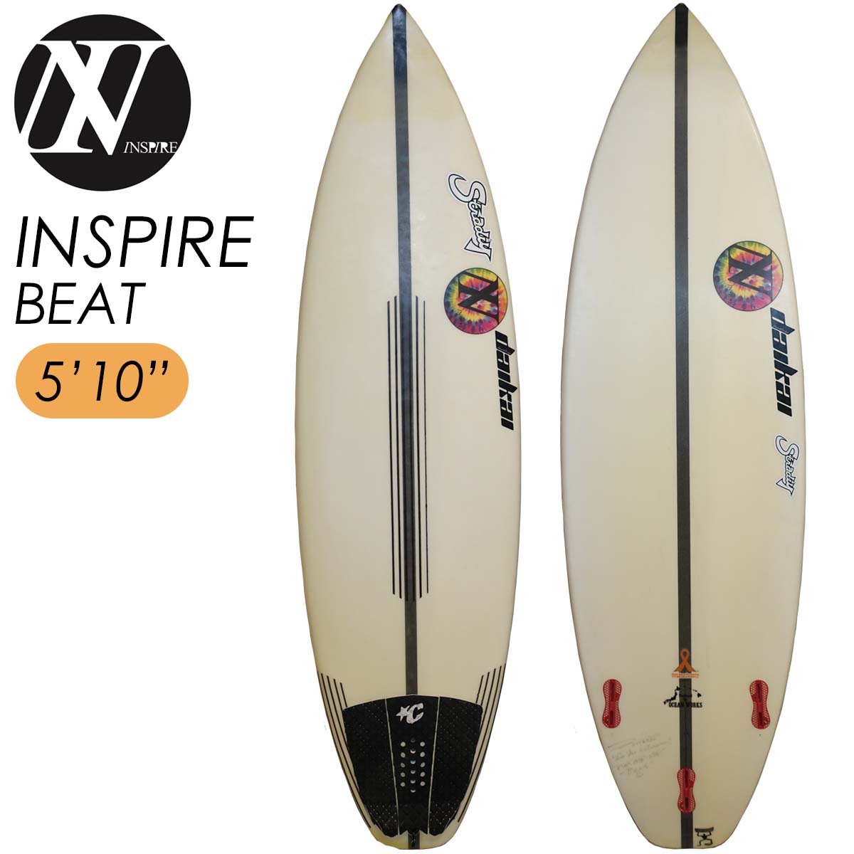 中古】 サーフボード ショートボード INSPIRE インスパイア BEAT 5'10
