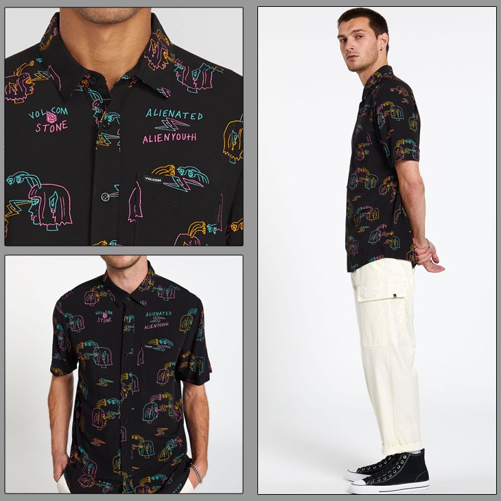 VOLCOM（ボルコム） 20 VOLCOM 半袖シャツ ALIENATED S/S カジュアル