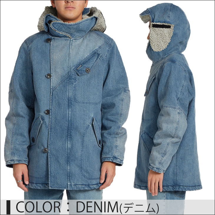 VOLCOM（ボルコム） 20 VOLCOM JP BICOLOR DENIM HOODED JACKET DENIM