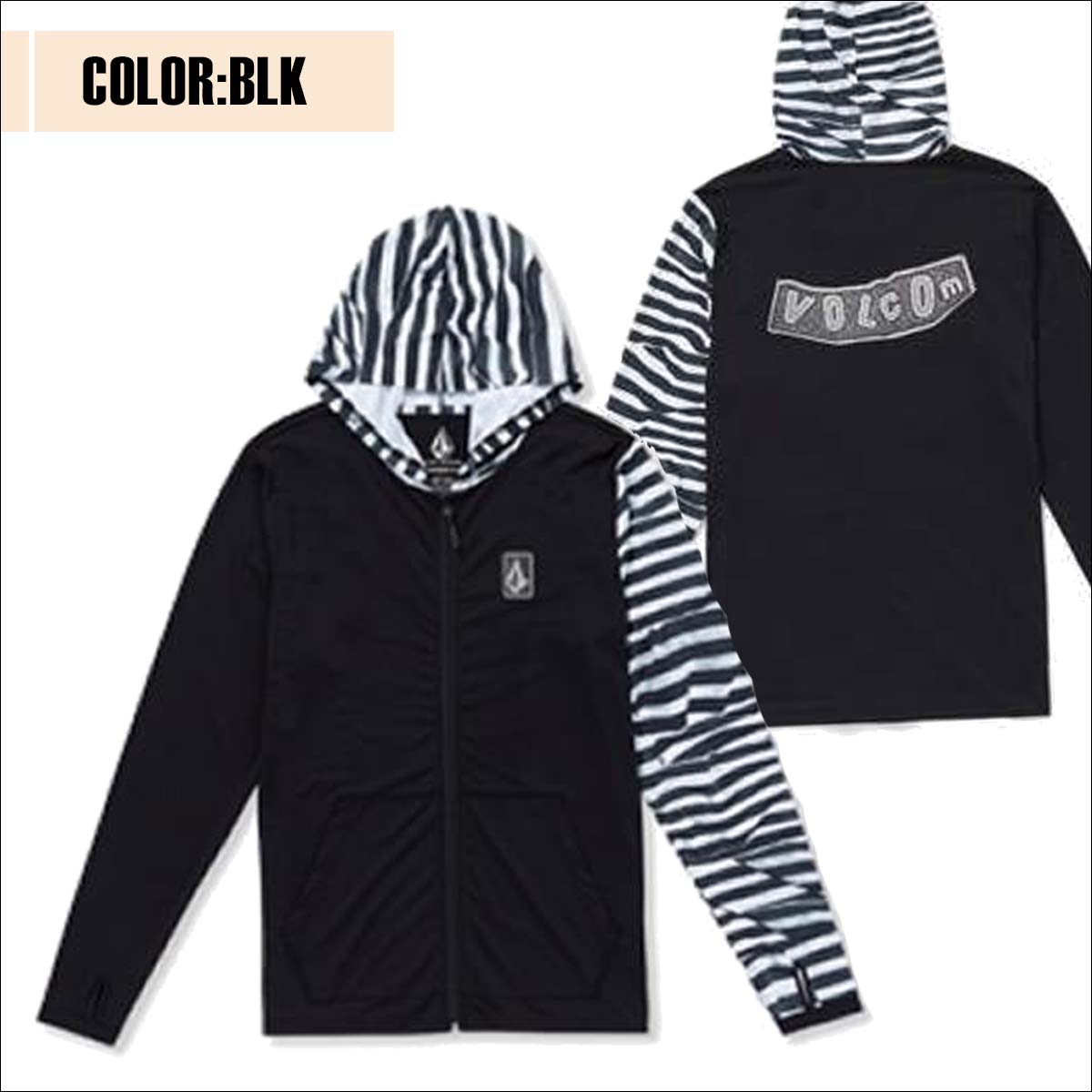 VOLCOM ボルコム ラッシュガード RAMP STONE HOOD LS 長袖