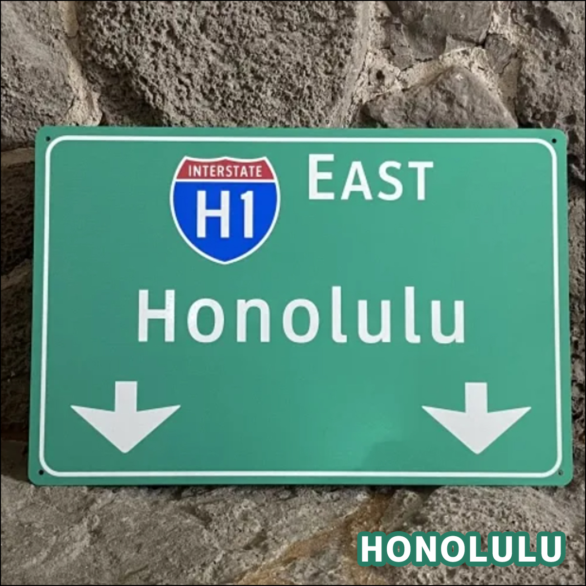 Pick the Hawaii アルミサインプレート HONOLULU ホノルル 看板 標示板