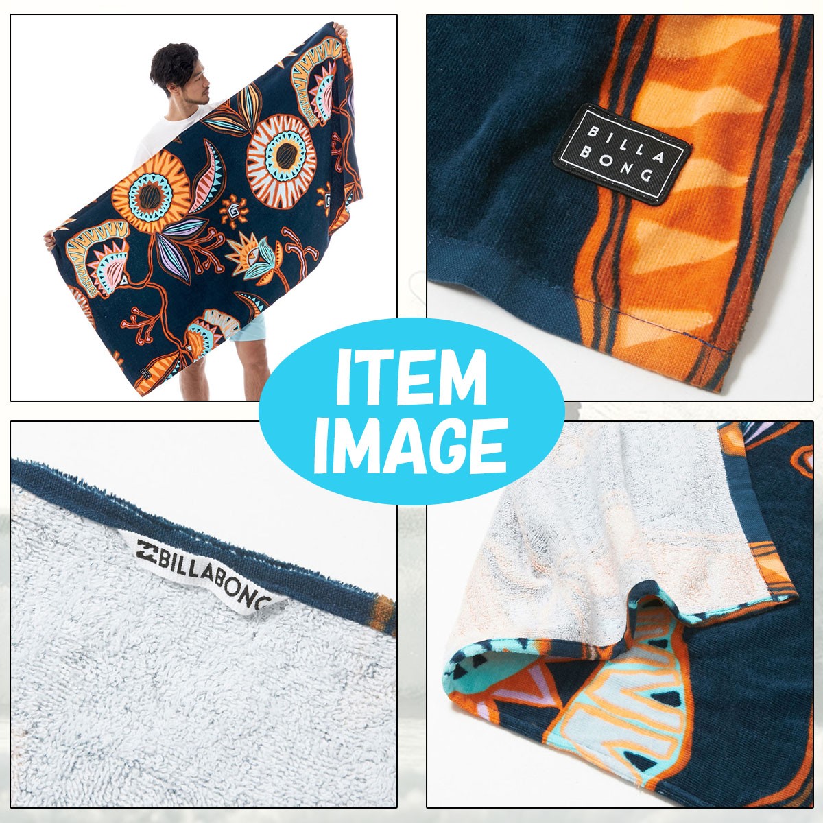 BILLABONG（ビラボン） 19 BILLABONG メンズ ビーチタオル WAVES TOWEL