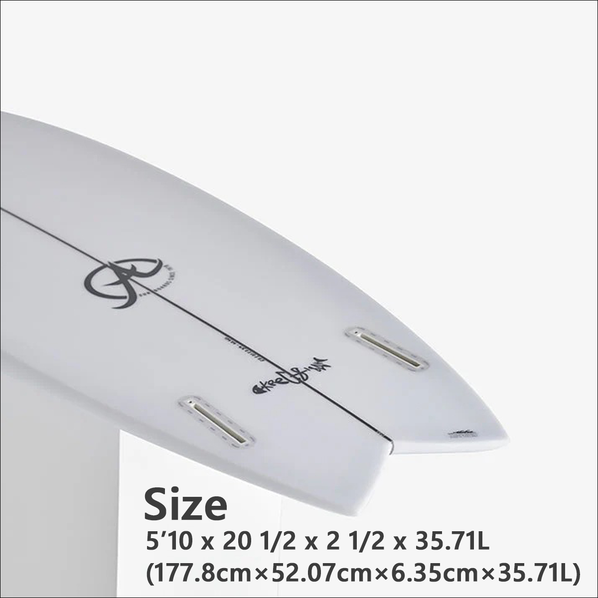 26 ALOHA SURFBOARDS アロハ サーフボード KEEL FISH 5'10 PU 2fin