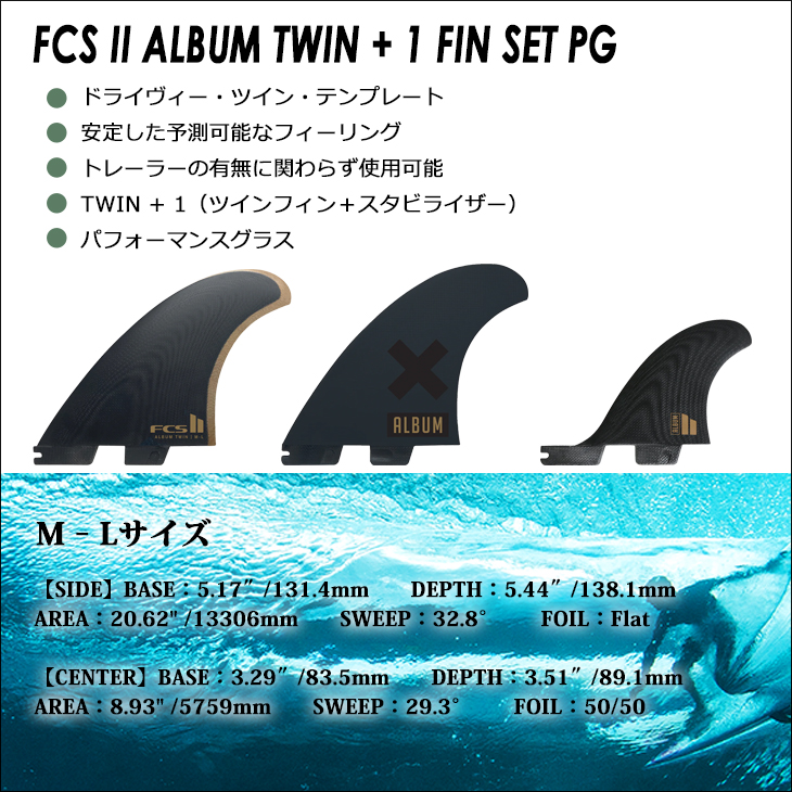24 FCS2 フィン ALBUM TWIN +1 FIN PG アルバム 2＋1 パフォーマンス 