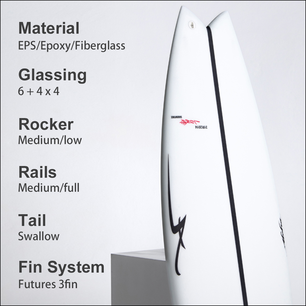 25 ALOHA SURFBOARDS アロハ サーフボード LUNA FISH 5'8 EPS
