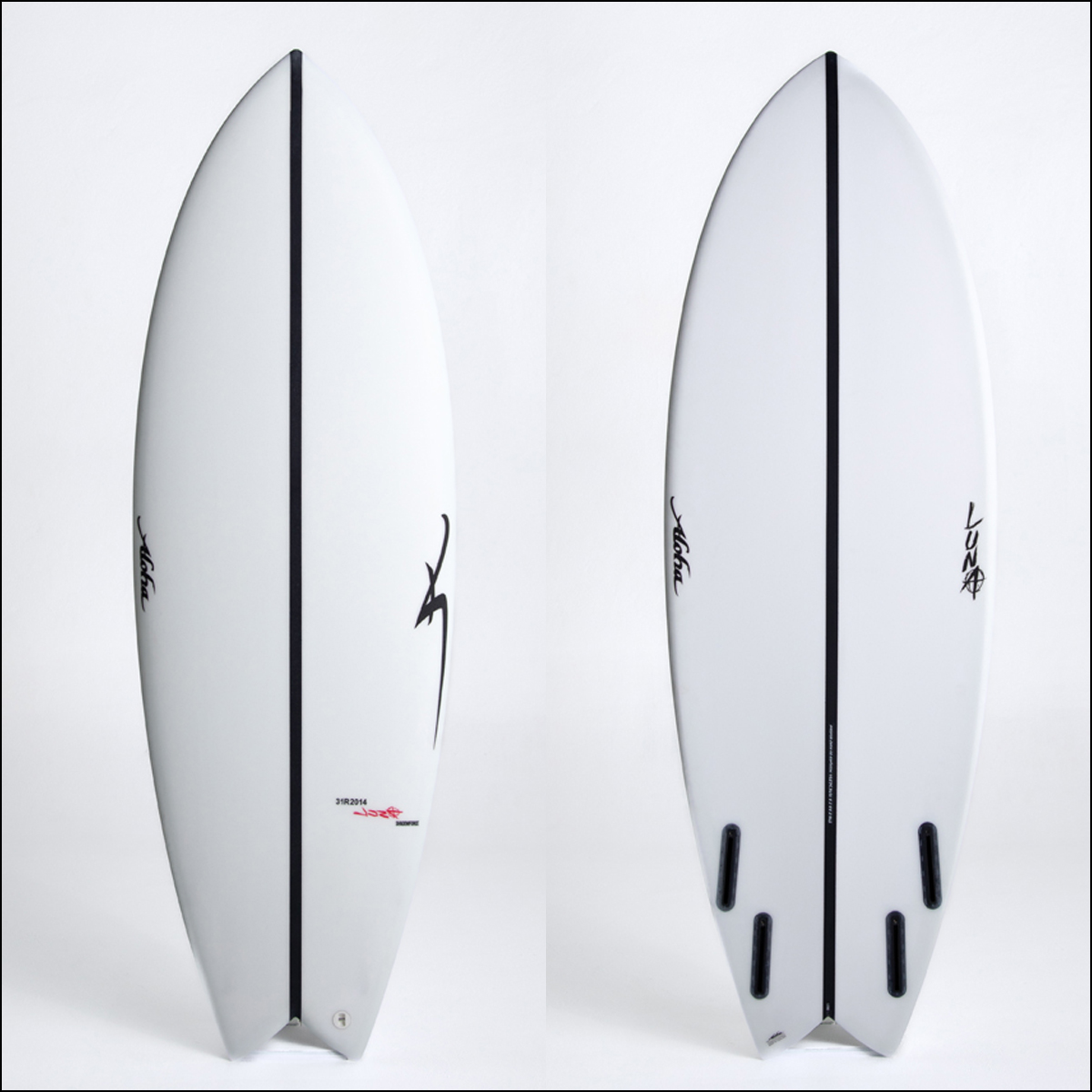 25 ALOHA SURFBOARDS アロハ サーフボード LUNA FISH 5'10 EPS
