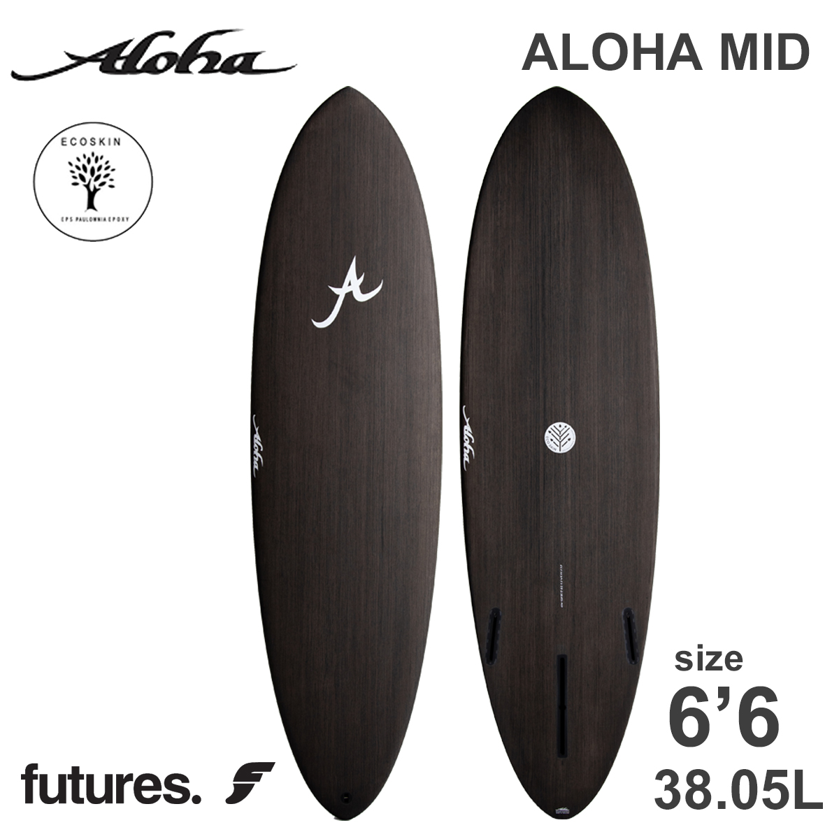 アロハ サーフボード 25 ALOHA SURFBOARDS アロハ サーフボード LUNA FISH 5'10 EPS