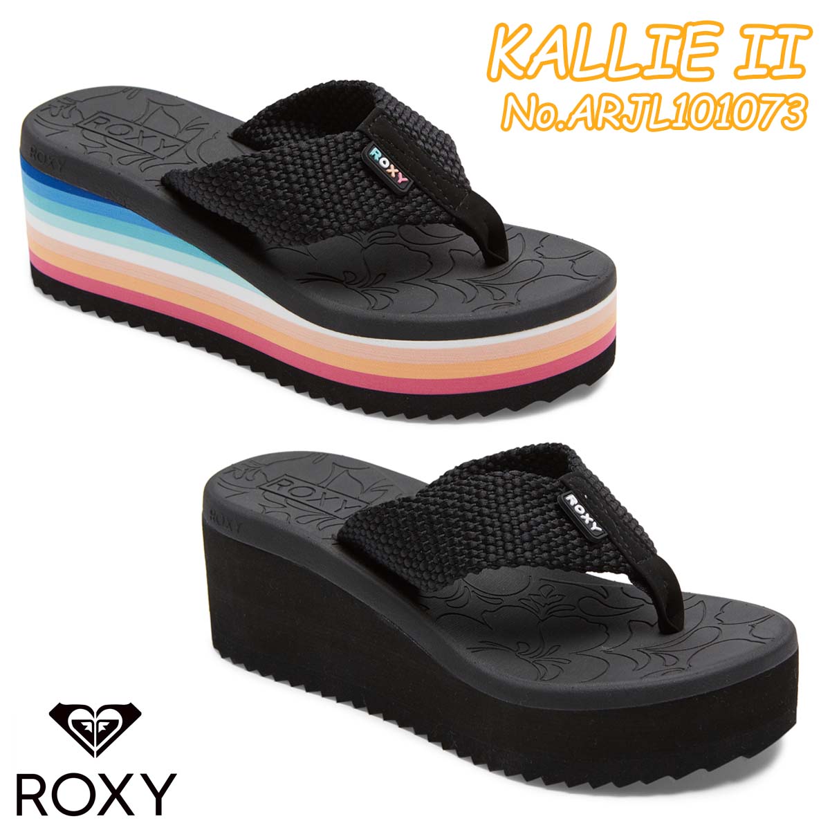 ROXY（ロキシー） 23 ROXY サンダル KALLIE II 厚底 ビーサン ビーチ