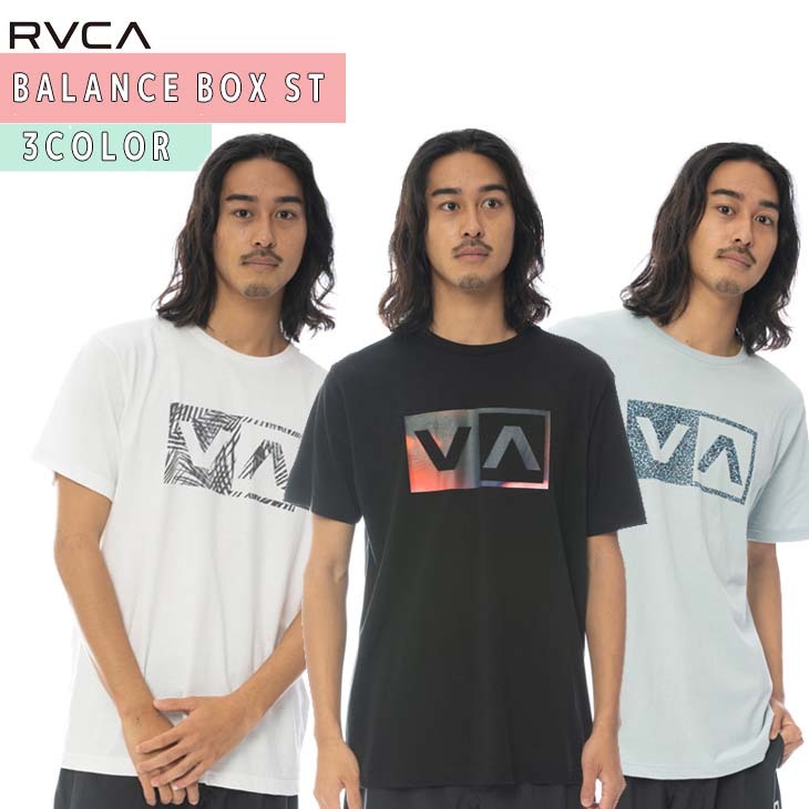 22 RVCA ルーカ Tシャツ BALANCE BOX ST トップス ロゴT メンズ 2022春