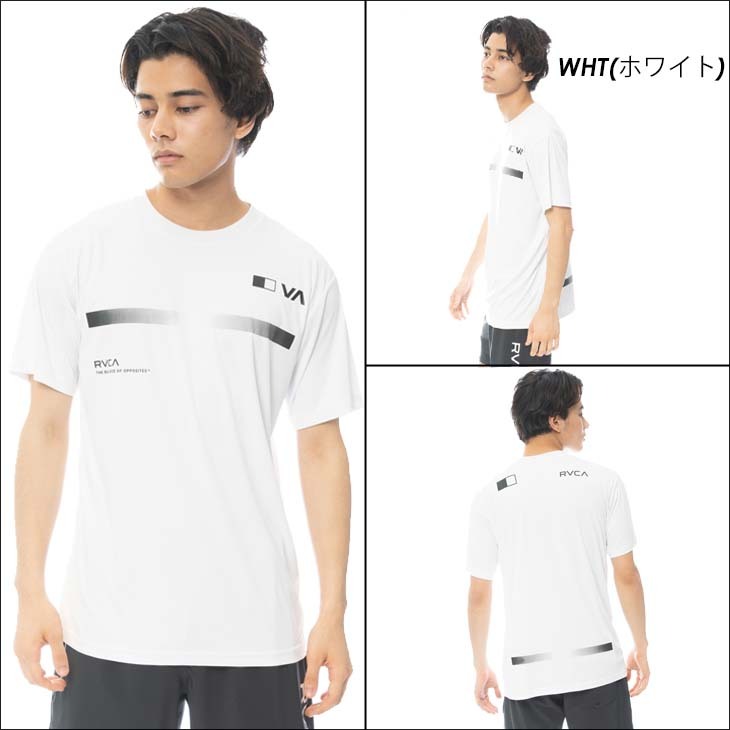 RVCA 22 ルーカ 半袖ラッシュガード PIX BAR SS ラッシュ ロゴ