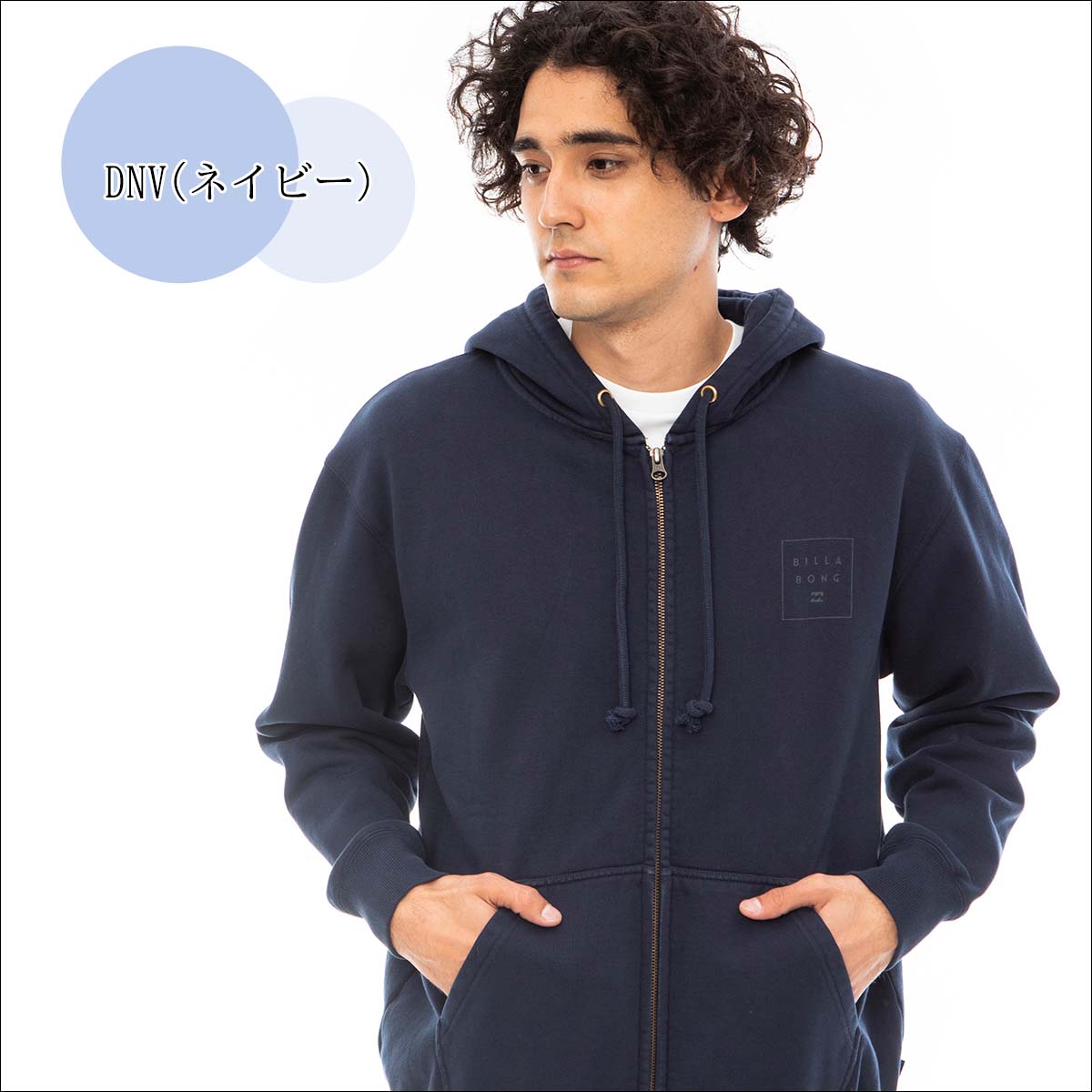 23 BILLABONG ビラボン パーカー BIG SQUARE ZIP HOOD トップス 長袖