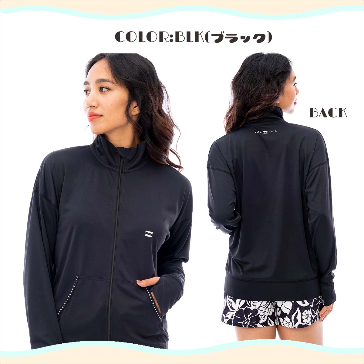 BILLABONG（ビラボン） 23 HS BILLABONG 長袖ラッシュガード ZIP UP