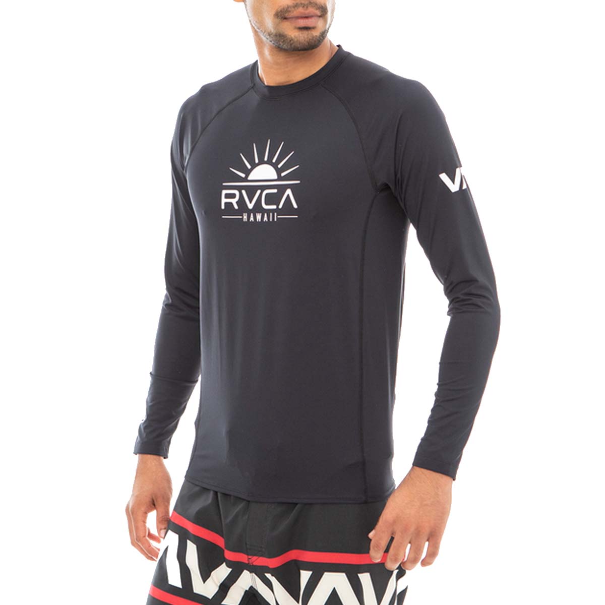 23 SS RVCA ルーカ ラッシュガード SUNNY HAWAII LS RASHGUARD 長袖 サーフィン メンズ BD041-807  BD041807 日本正規品