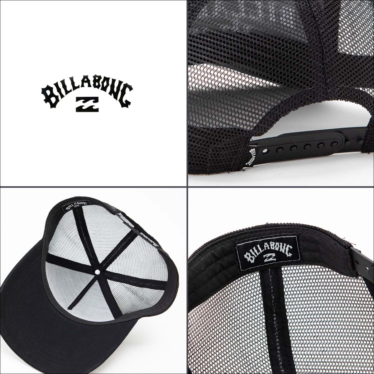 24SS BILLABONG ビラボン キャップ TWILL TRUCKER 帽子 CAP メッシュ 