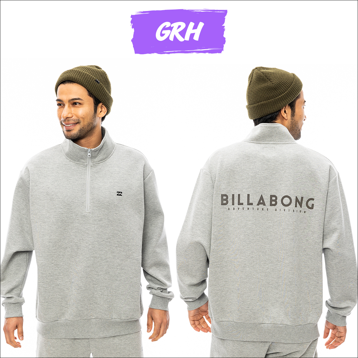masa_hi　BILLABONG 2WAY-HOODED 新品未使用品 BILLABONG（ビラボン） 24 BILLABONG ハーフジップ WAVE LAYER HALF
