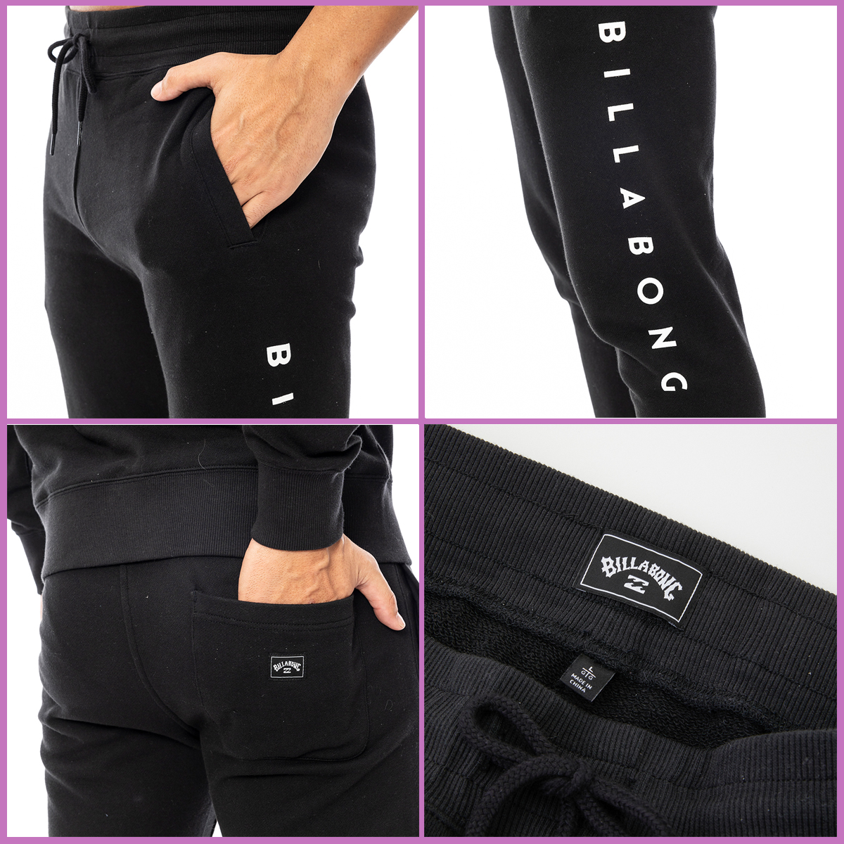 BILLABONG（ビラボン） 24 BILLABONG パンツ LOGO SET UP 長ズボン 裏