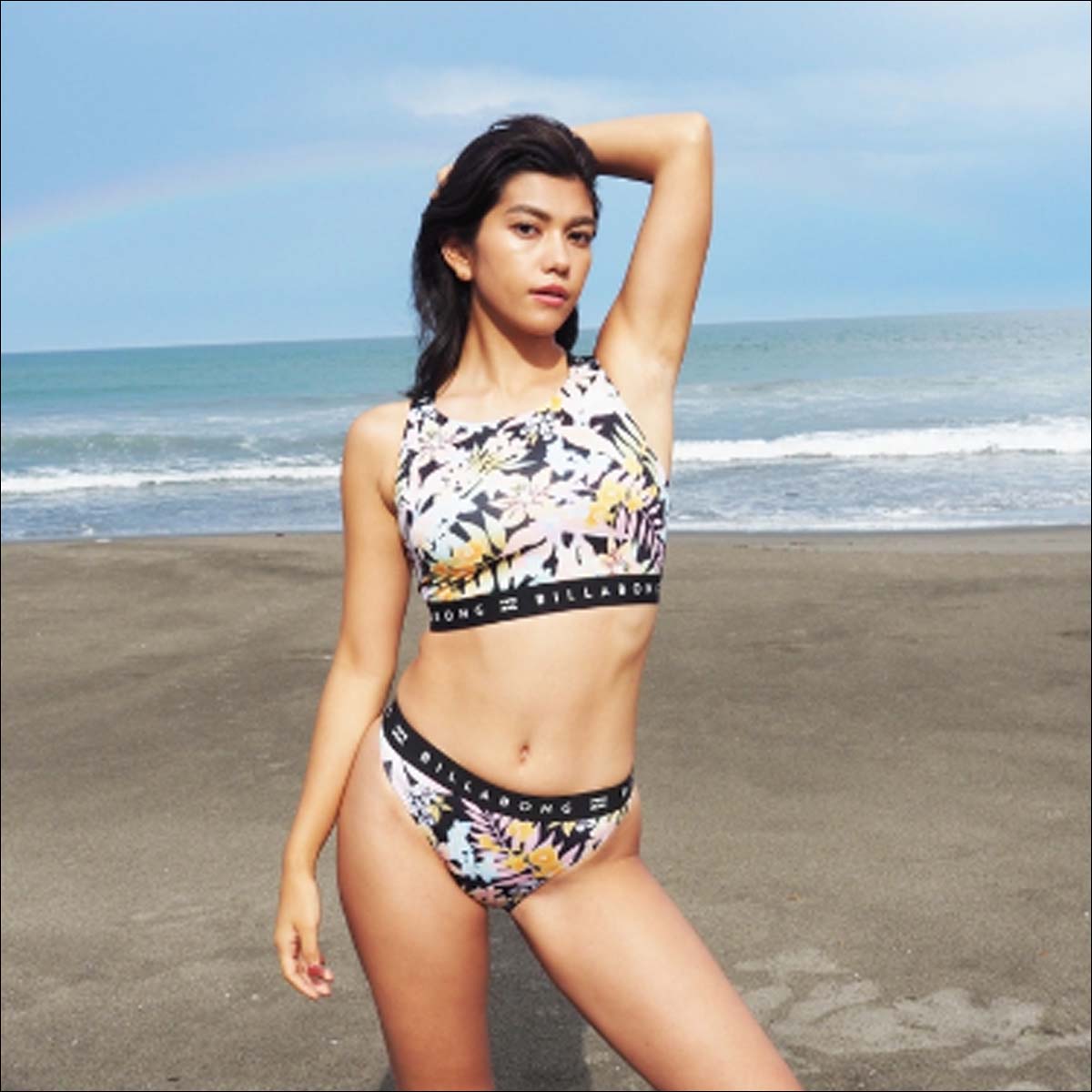 24 SS BILLABONG ビラボン 水着 HIGH NECK SURF CAPSULE BIKINI ビキニ UVカット レディース  BE013800 日本正規品