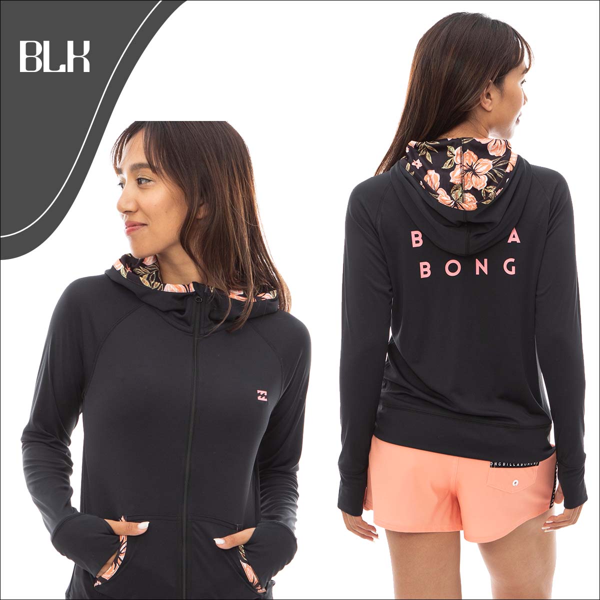 BILLABONG 24 SS ビラボン ラッシュガード ZIP UP HOODED