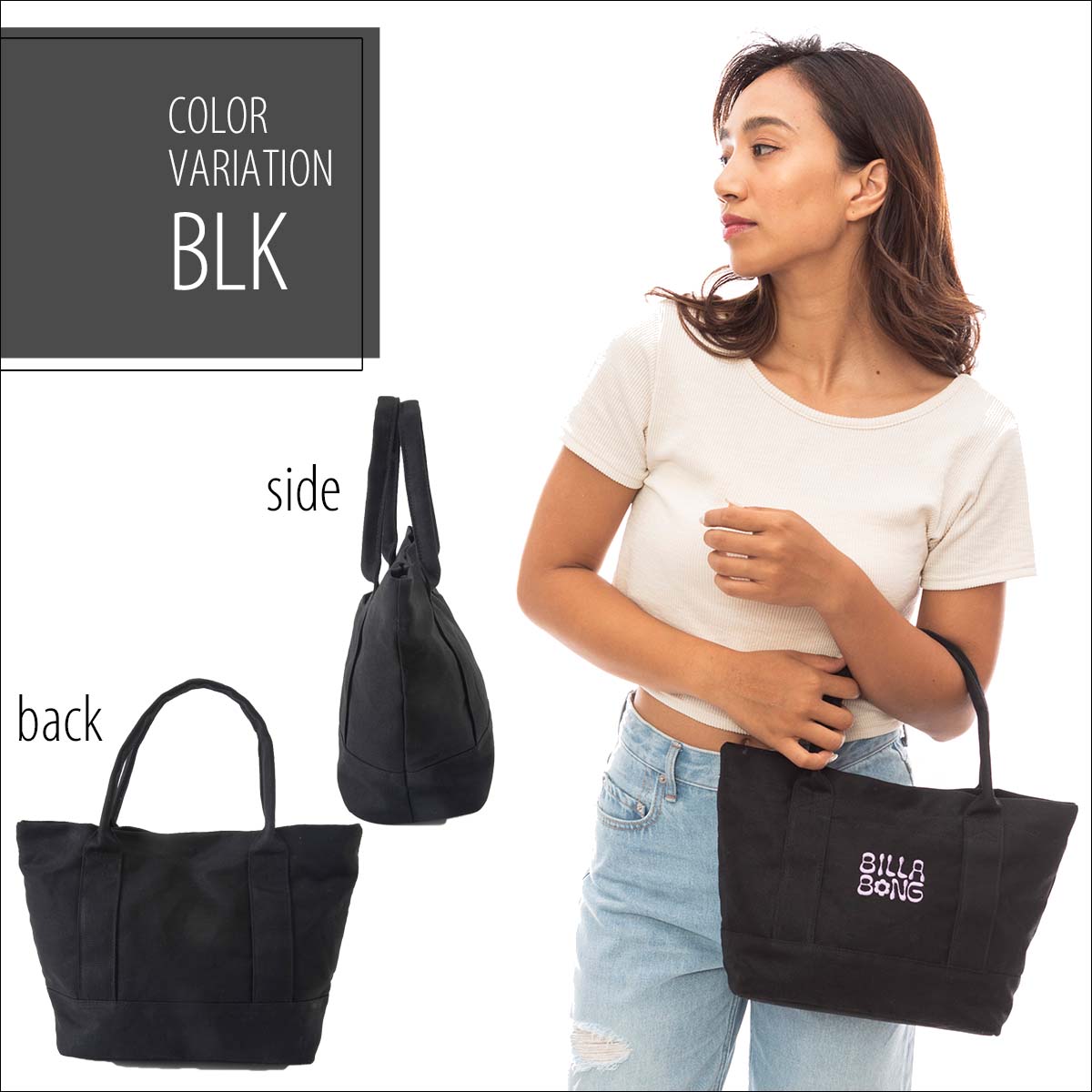 24 SS BILLABONG ビラボン トートバッグ COTTON CANVAS MINI TOTE 鞄