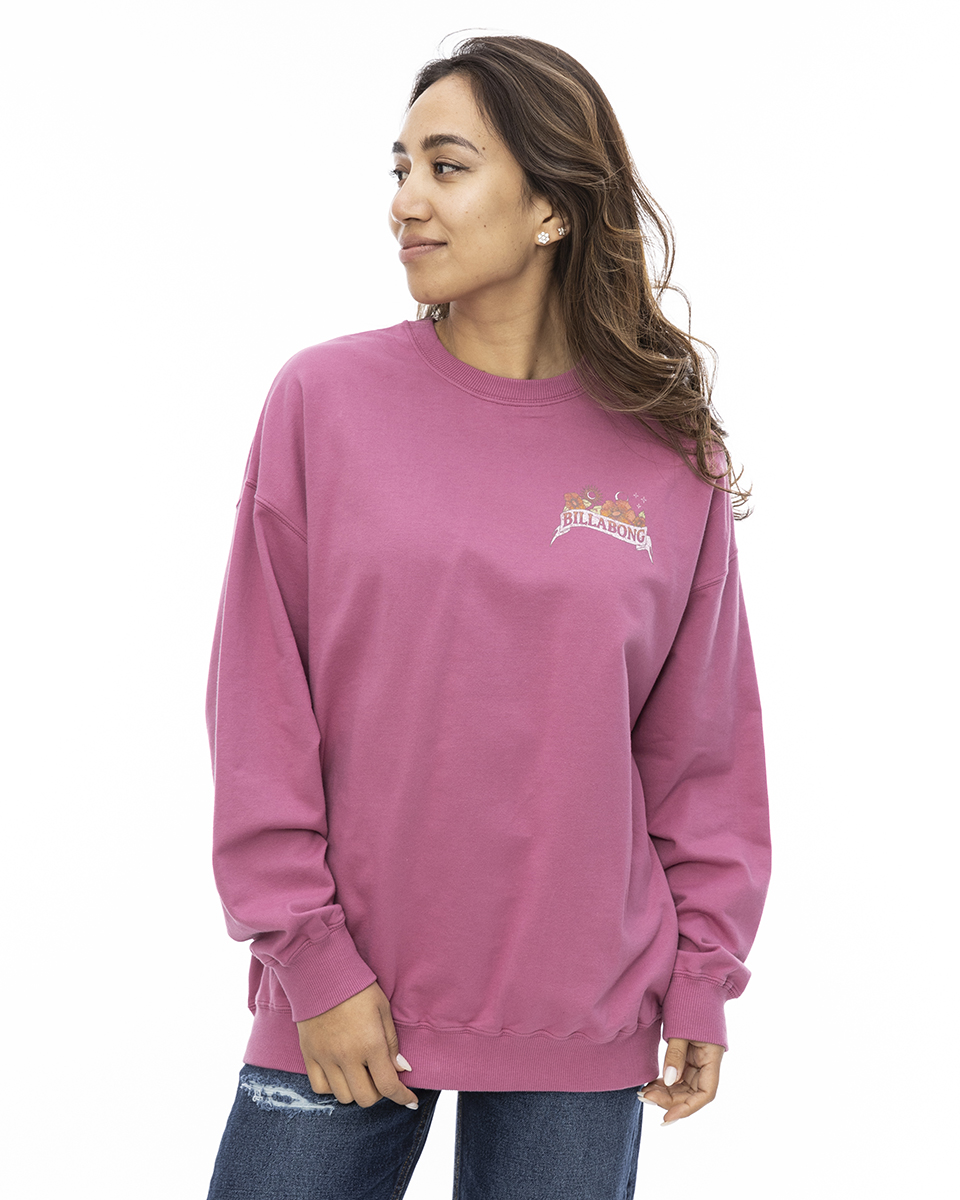 ビラボン Billabong レディース GRAPHIC LIGHT SWEAT クルーネック トレーナー be014002 ビラボン BILLABONG レディース サーフ スウェットトレーナー