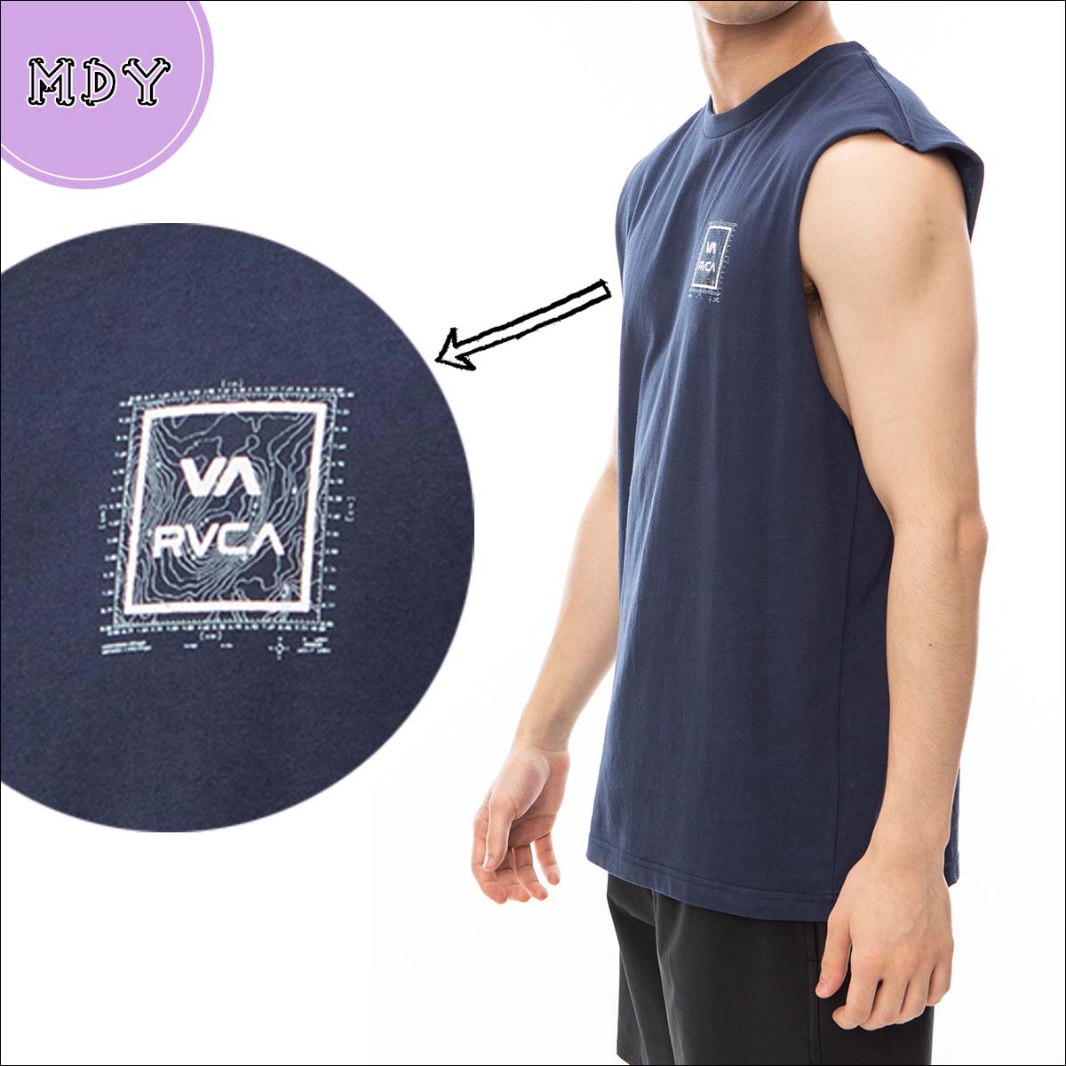 RVCA（ルーカ） 24 SS RVCA タンクトップ ノースリーブ カットオフ 