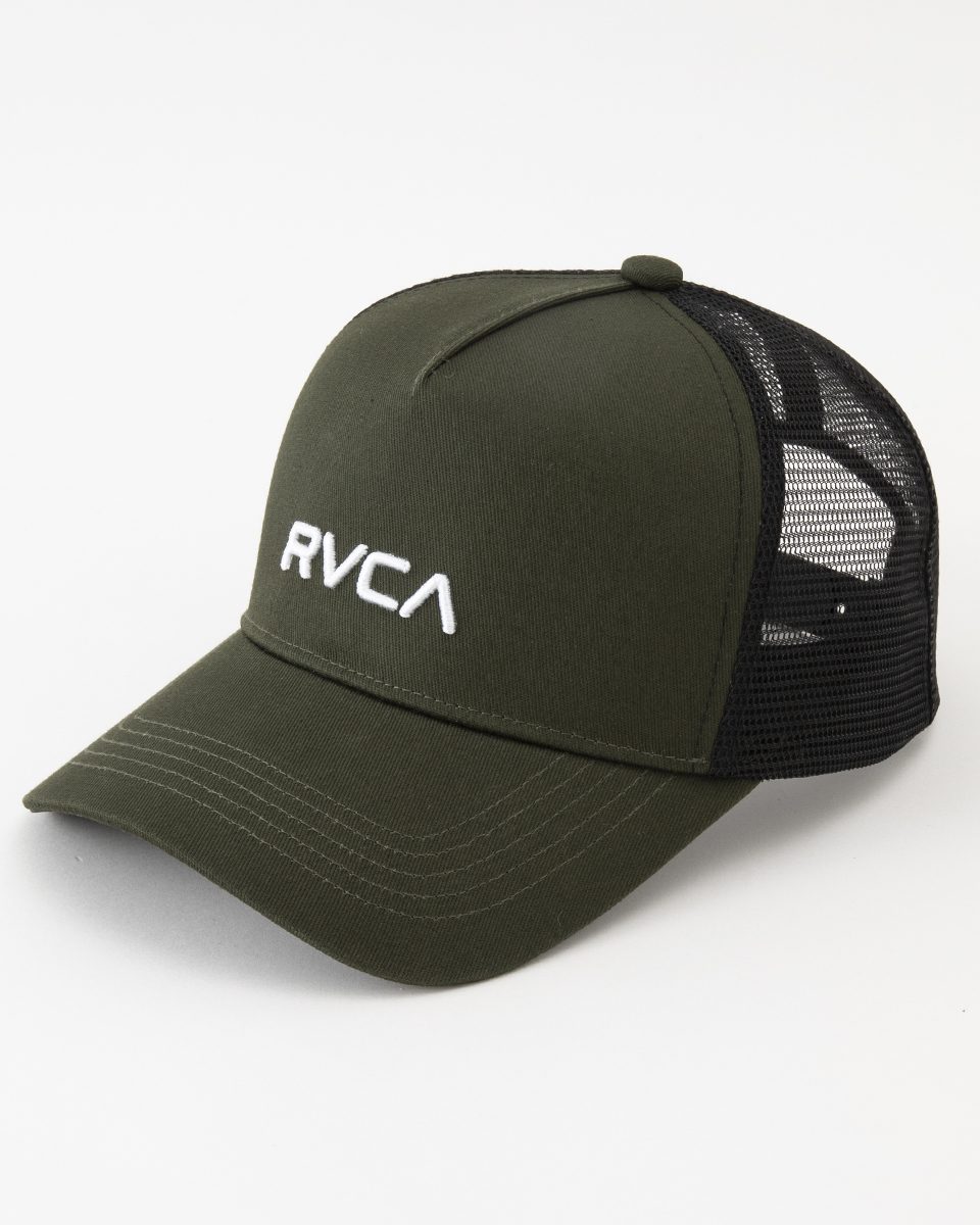 24 SS RVCA ルーカ キャップ RECESSION TRUCKER 帽子 ロゴ トラッカー ...