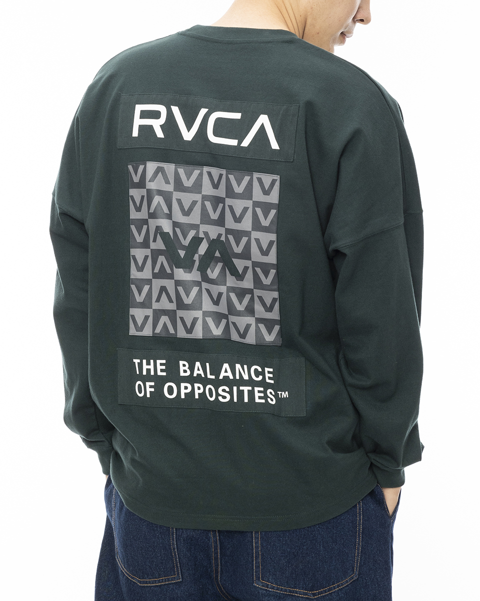 RVCA 24 FW ルーカ ロンT PATCH BALANCE LT Tシャツ 長袖