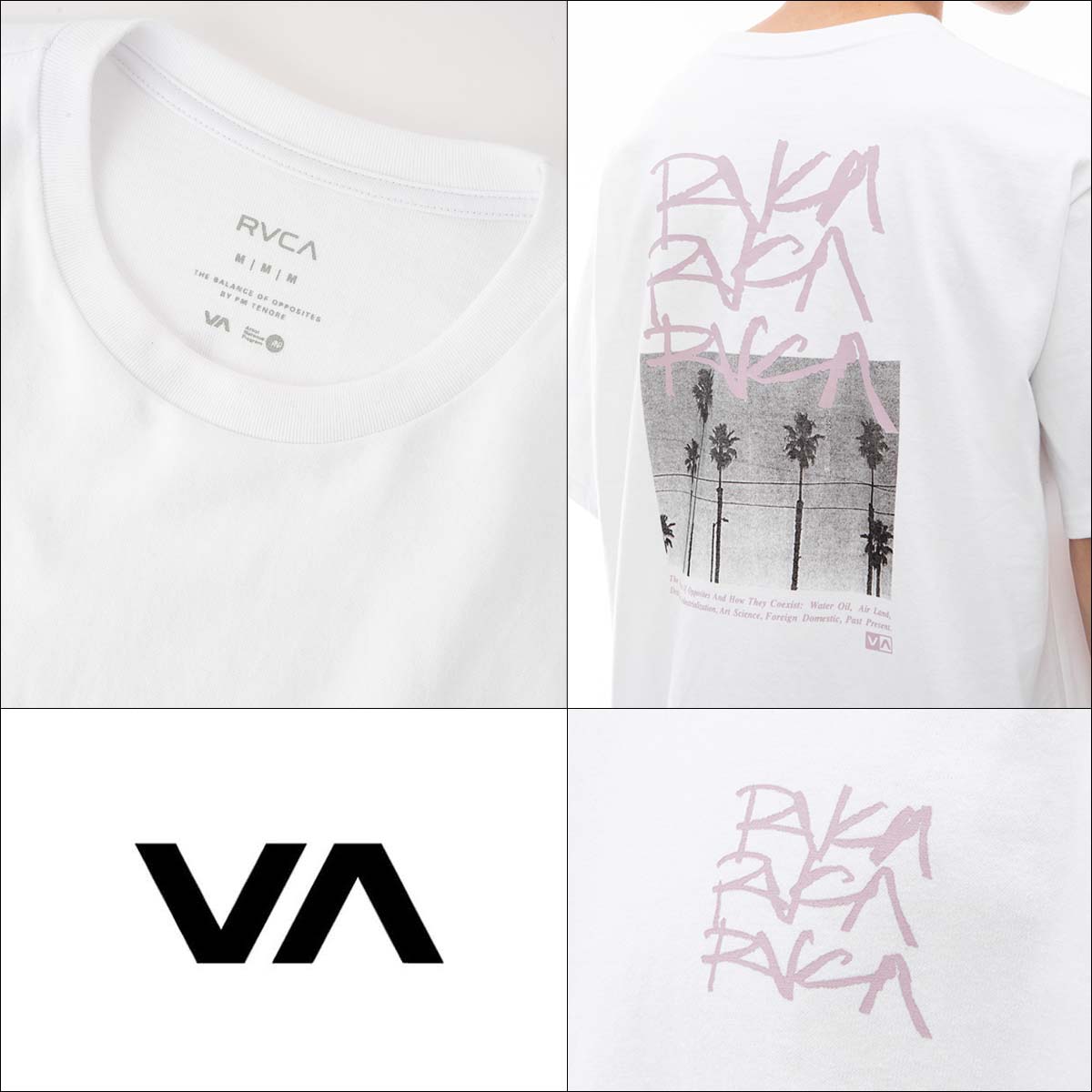 RVCA 24 SS ルーカ Tシャツ SCRAWLS 半袖 トップス 夏服
