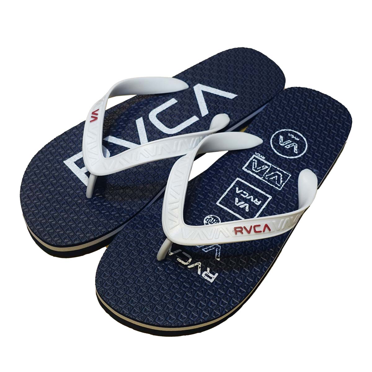 24 SS RVCA ルーカ ビーチサンダル TRENCH TOWN SANDAL2 ビーサン ロゴ...