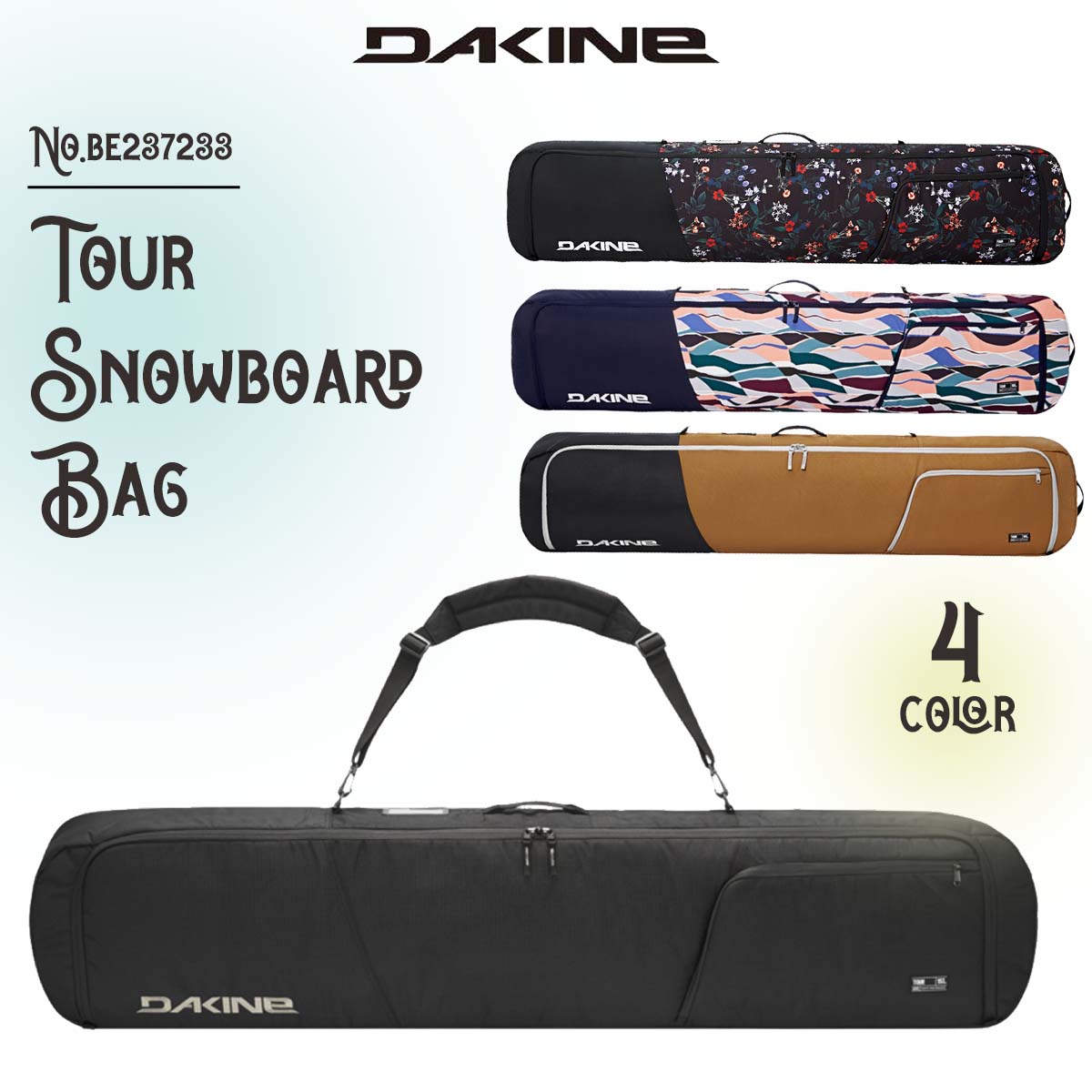 24/25 スノー DAKINE ダカイン スノボバッグ TOUR SNOWBOARD BAG スノーボードバッグ スキー スノボ BE237233  日本正規品 : be237233 : オーシャン スポーツ - 通販 - Yahoo!ショッピング