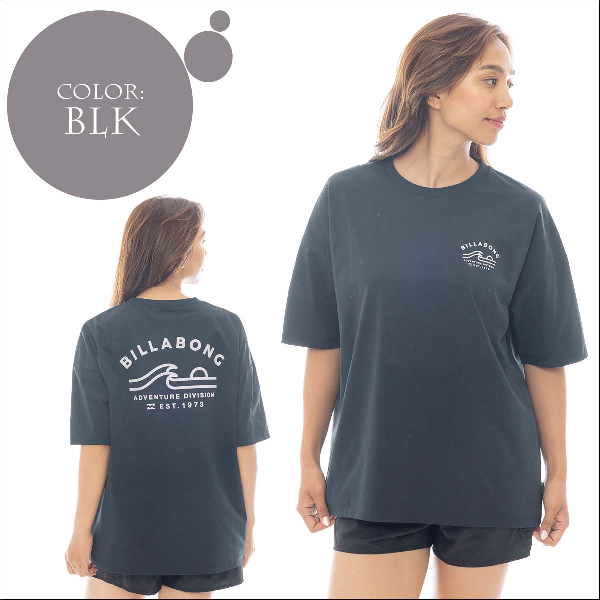 25 SS BILLABONG ビラボン Tシャツ 半袖 水陸両用 機能T ラッシュガード UVカット UPF50+ レディース ADIV RASH SS TEE BF013221 日本正規品 BILLABONG 25 SS ビラボン Tシャツ 半袖 水陸両用 機能T