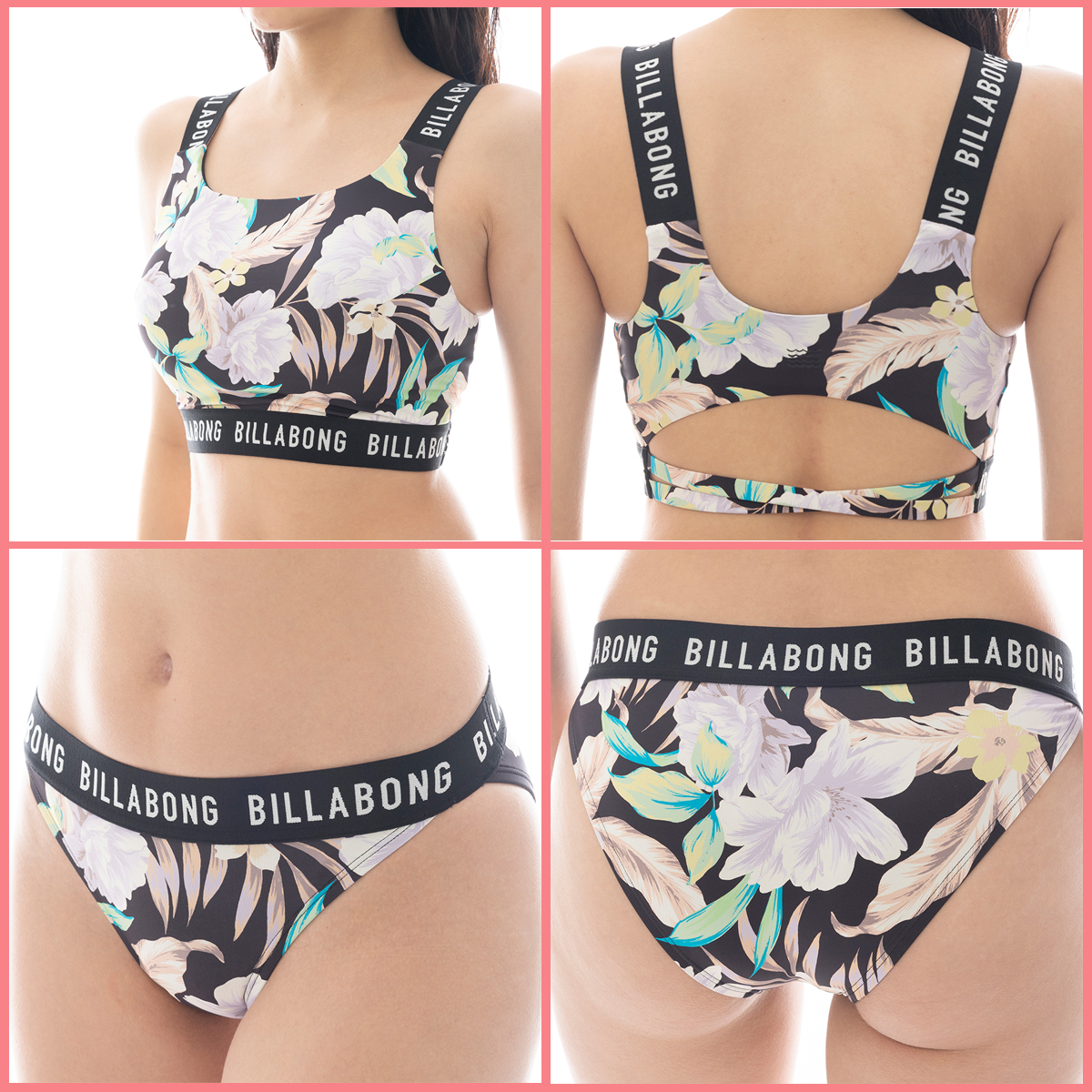 BILLABONG ビラボン ビキニセット 花柄 白 ホワイト BILLABONG ビラボン 水着 ビキニ 通販 人気ブランド 可愛い
