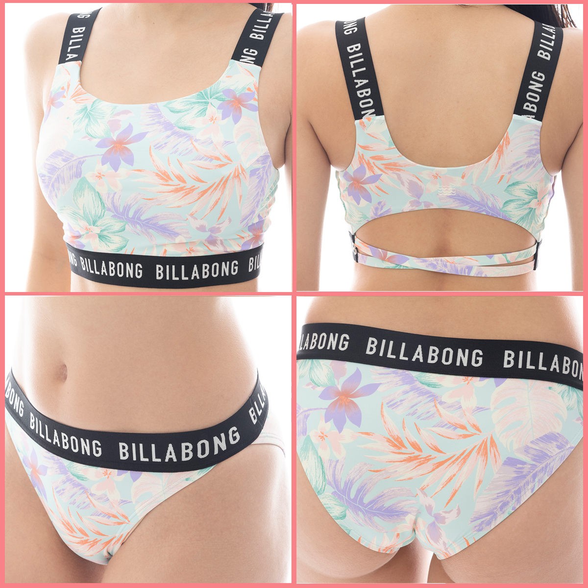 Billabong 新作　ビキニセット BILLABONG 水着 BILLABONG/ビラボン Tシャツ付/3点セット BF013