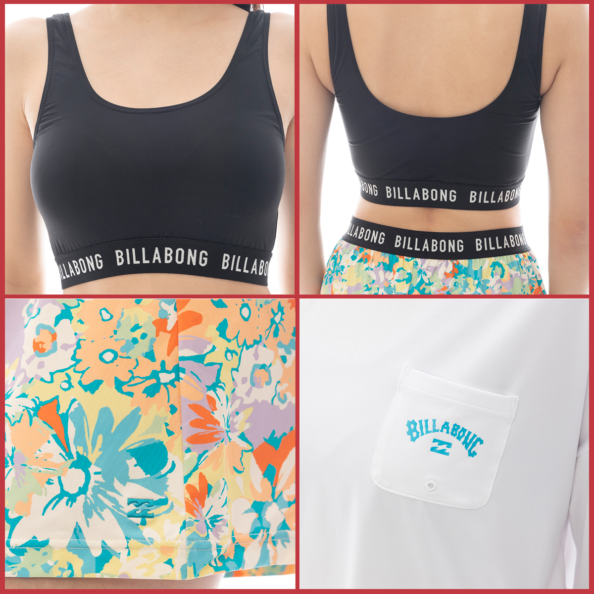 BILLABONG 25 SS ビラボン 水着 3点セット ビキニ Tシャツ